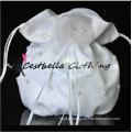 Bolsas artesanais brancas flor bonita bolsas de noiva de cetim malas de noiva indianas handcraft bling crystal handbag